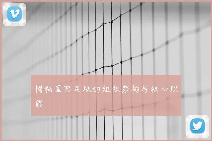 揭秘国际足联的组织架构与核心职能