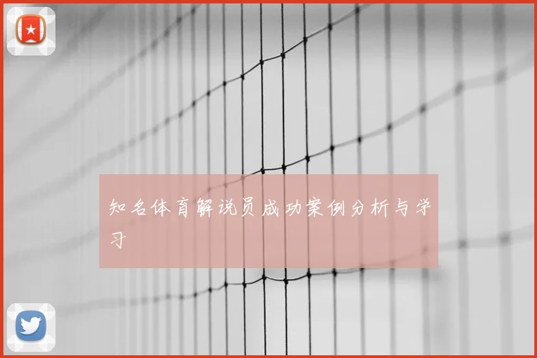 知名体育解说员成功案例分析与学习